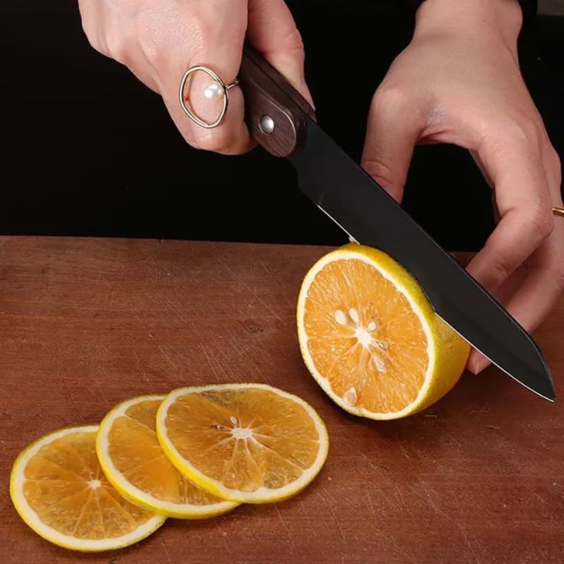 Machado Pakka Wood Rivet Handle High Carbon Stainless Steel Non Stick PeelingParing Knife Suitable for Cutting Vegetables Fruit for Home Kitchen Hotel Restaurants - Image 4