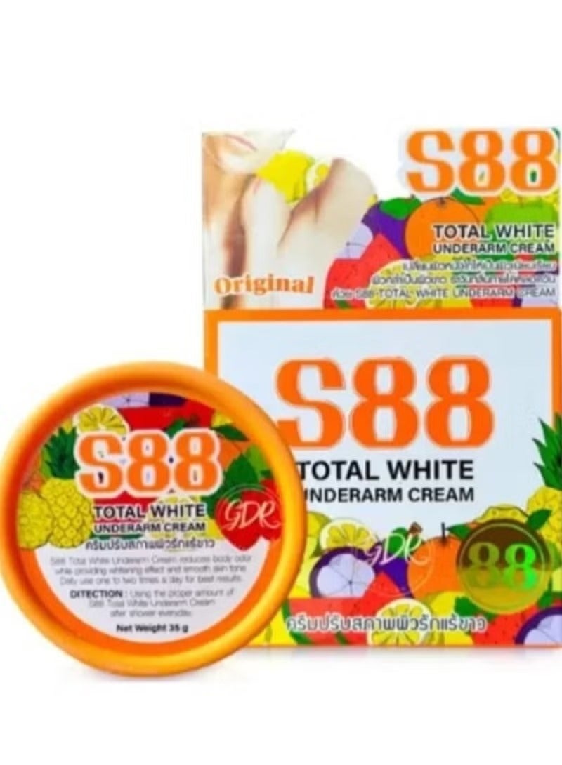 S88 أبيض بالكامل كريم S88 توتال وايت لتفتيح تحت الابط - 35جرام - Image 2