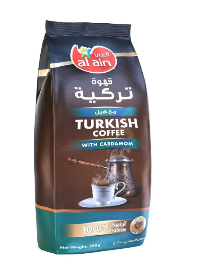 العين 3 قهوة تركية بالهيل، 250 جم (عبوة من 3 قطع) - Image 3