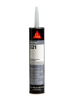 SIKA Sikaflex®-221 Polyurethane Adhesive Sealant – Black, 300ml Cartridge – Multi-Purpose, Paintable, Sandable, Weather-Resistant  - Image 1