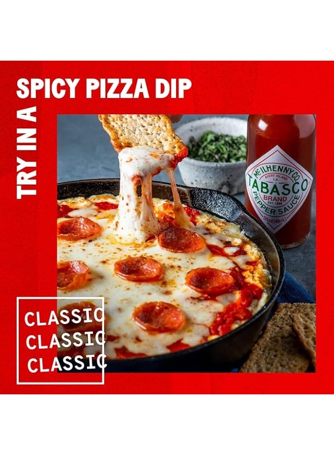 تباسكو صلصة الفلفل الأحمر الحارة الأصلية من تاباسكو، متوسطة الحرارة، زجاجة زجاجية، نكهة كلاسيكية ومتعددة الاستخدامات، ثلاثة مكونات بسيطة، رائعة للصلصات والتاكو والبيض والبيتزا والمحار والمزيد، 2 أونصة سائلة (عبوة من قطعة واحدة) - Image 3