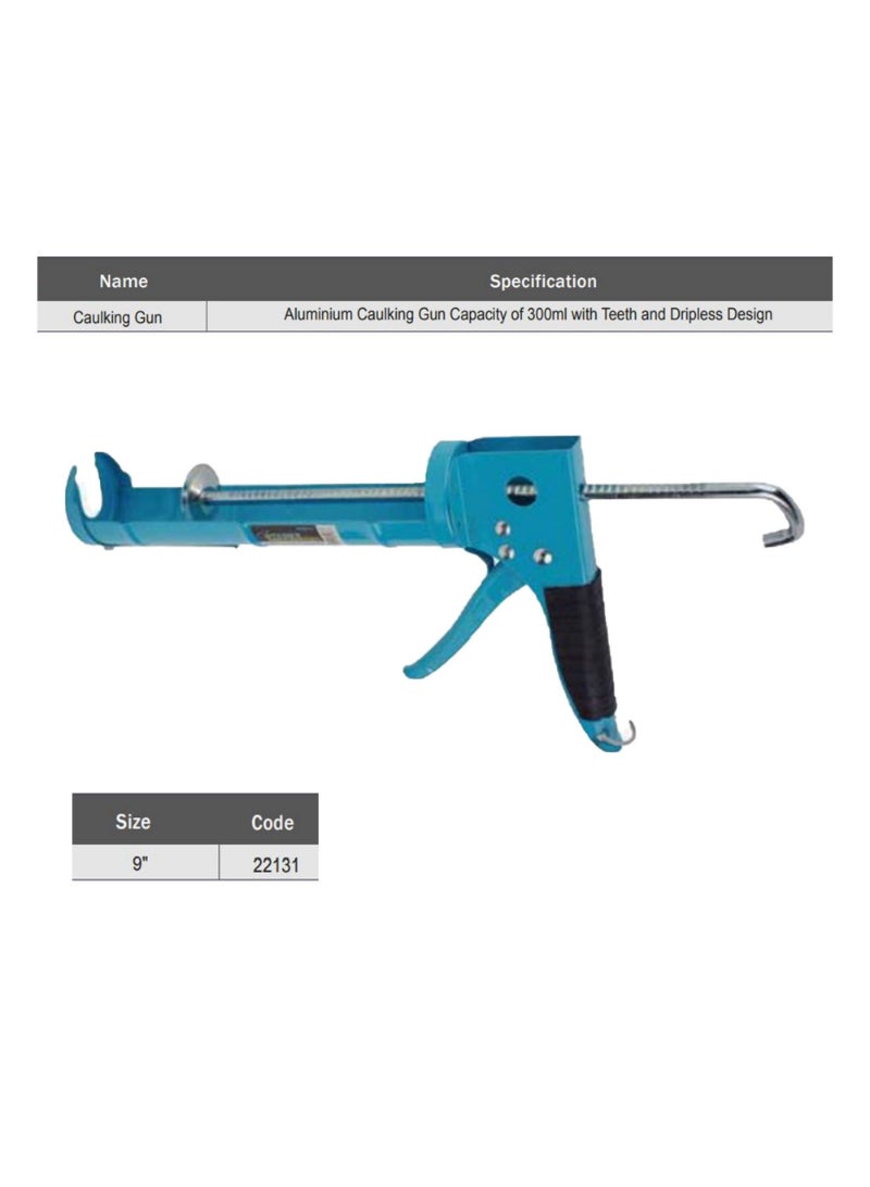 Starex Starex Caulking Gun 9" with Teeth Rod Blue Color 