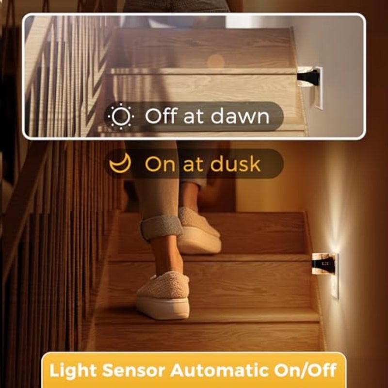 Night Light, Bubble Night Lights Plug into Wall, 3000K/000k/5000K Adjustable Color Temperature Night Light, Dimmable Nightlights with Dusk to Dawn Sensor for Rooms Bathroom Hallway - Image 3
