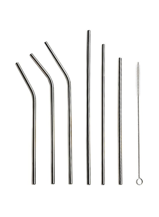Reusable Stainless Steel Straw Straight Tube Curved Mixing Tube Juice Water Cup Cold Drink Tube 304 Non-shell Straw-Color:12*260mm Straight Tube  - Image 5