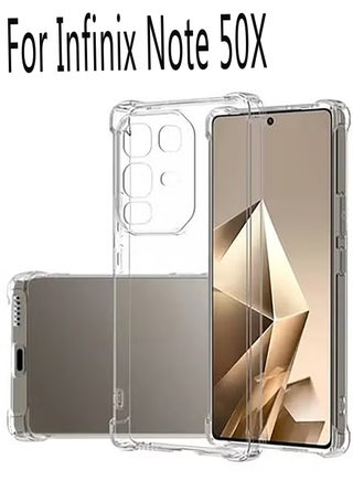 Transparent Anti-drop Case for Infinix Note 50 X Clear TPU Four Corners Protection Cover Soft funda - pzsku/Z5676DEA086602B5999C2Z/45/1746933559/bbfa6c31-a32d-4b74-8992-7ca390c77239