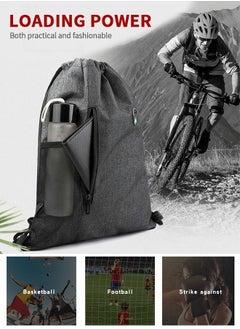 GROIC Waterproof Drawstring Gym Backpack Bag Sport Gym Sack Mini Travel Daypack Drawstring Backpack Outdoor Sports Bag  - Image 2