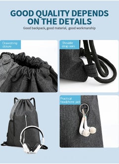 GROIC Waterproof Drawstring Gym Backpack Bag Sport Gym Sack Mini Travel Daypack Drawstring Backpack Outdoor Sports Bag  - Image 5