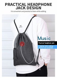 GROIC Waterproof Drawstring Gym Backpack Bag Sport Gym Sack Mini Travel Daypack Drawstring Backpack Outdoor Sports Bag  - Image 3