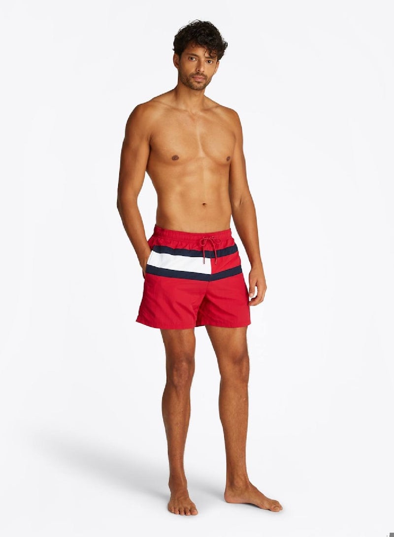 Hilfiger Flag Mid Length Swim Shorts