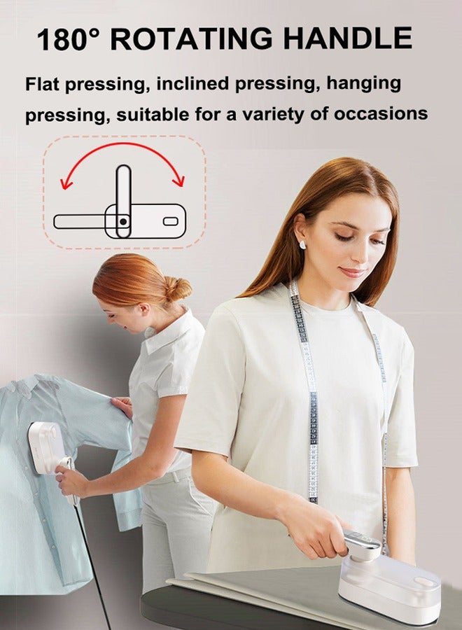 sokany 2-in-1 Steam Iron & Clothes Steamer, 1200W Handheld Portable Garment Steamer,15s Fast Heat Up 180° Rotary,170ml Water Tank, Wrinkle Remover with LED Display, Mini Steam Iron for Home, Travel, and Office Use  - Image 2