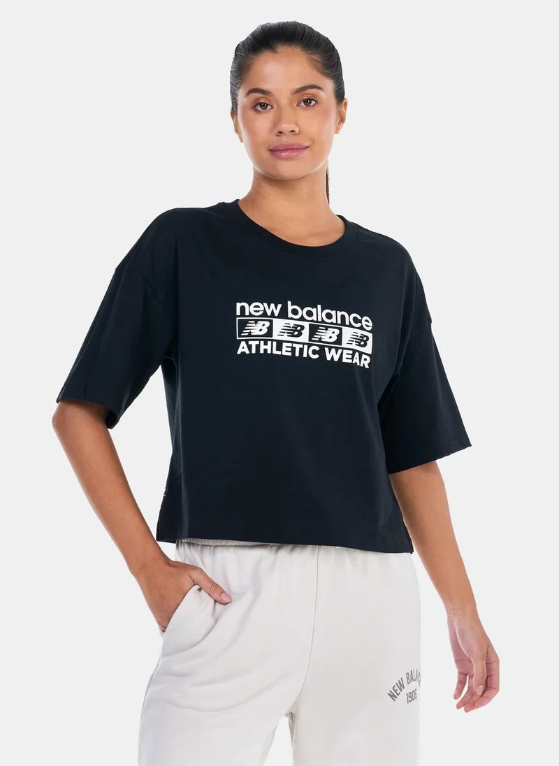 New Balance Women's NB Essentials Graphic Boxy T-Shirt