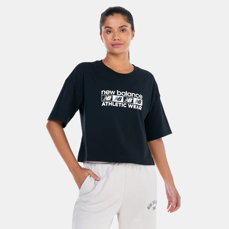 New Balance Women's NB Essentials Graphic Boxy T-Shirt