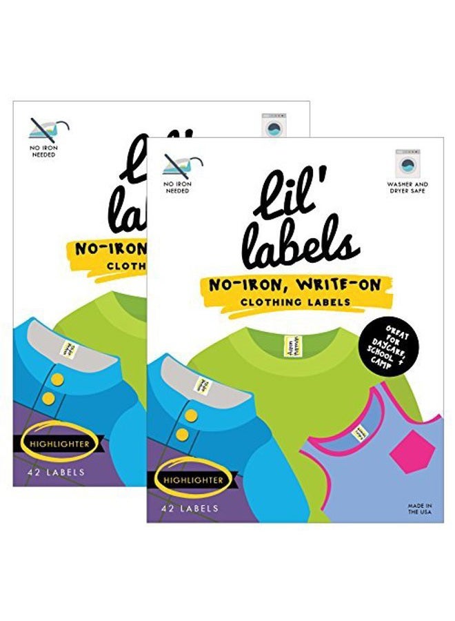 Clothing - No-Iron, Washer Safe ("Highlighter", Set of 2)