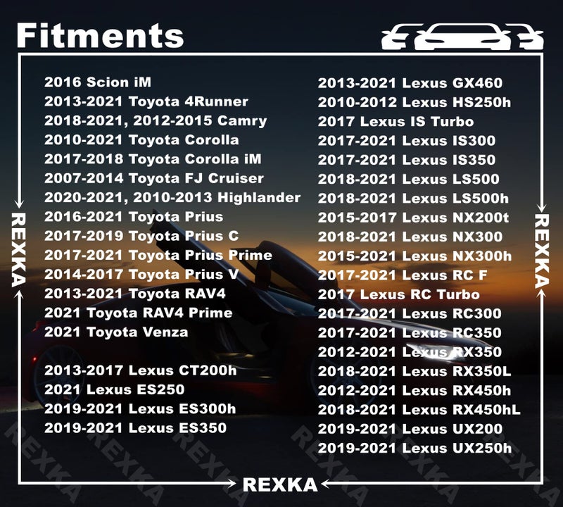 Rexka 25pcs Front & Rear Spoiler Moulding Clip Compatible with Toyota Lexus 75392-35220 4Runner, Camry, Corolla, FJ Cruiser, Highlander, Prius, Prius Prime, Prius V, RAV4 - Image 3