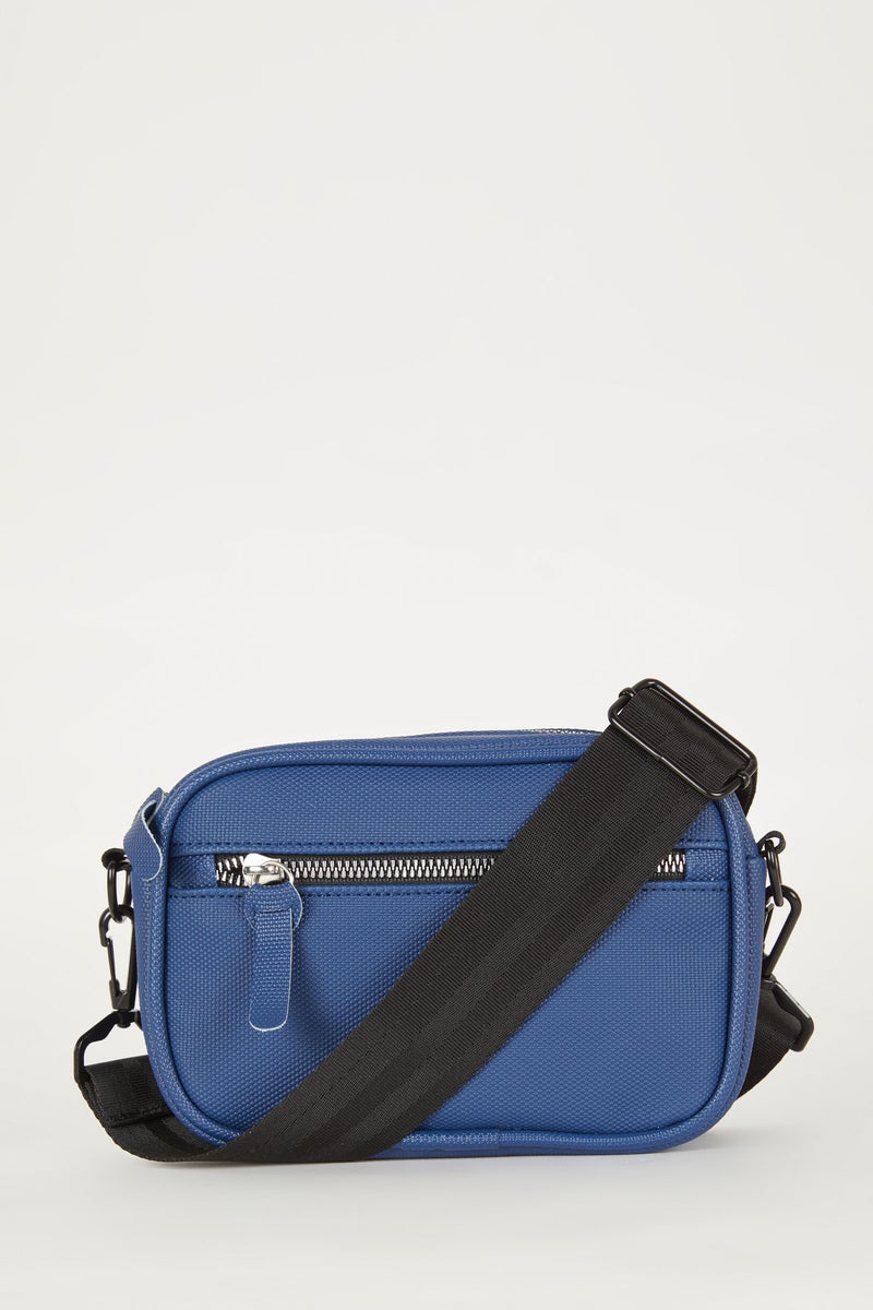 DeFacto Blue Man Faux Leather Crossbody Bag Casual - Image 1