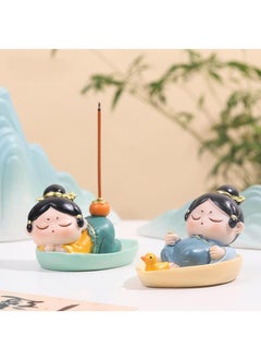 Y&D Chinese-style Antique Creative Gift Tang Dynasty Girl Travel Creative Souvenir Home Desktop Decoration Small Ornaments Incense Insert-A  - Image 2