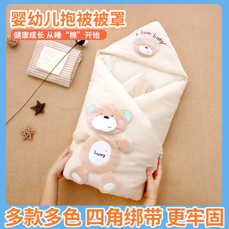 Baby Quilt Thickened Newborn Bag Cotton Baby Can Take Off The Gallbladder Swaddling Supplies Newborn Factory One Piece - Image 2
