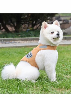 واي آند دي Cat Harness and Leash for Walking, Kitten Escape Proof Harnesses, Adjustable Soft Mesh Breathable Kittens Vest Dog with Reflective Strip Cats Small Pet (Brown)  - Image 2