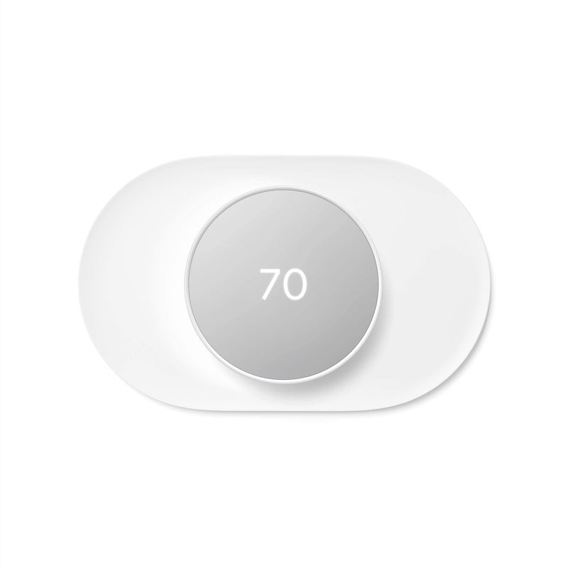 Google Nest Thermostat Trim Kit - Made for the Nest Thermostat - Programmable Wifi Thermostat Accessory - Snow - Image 2