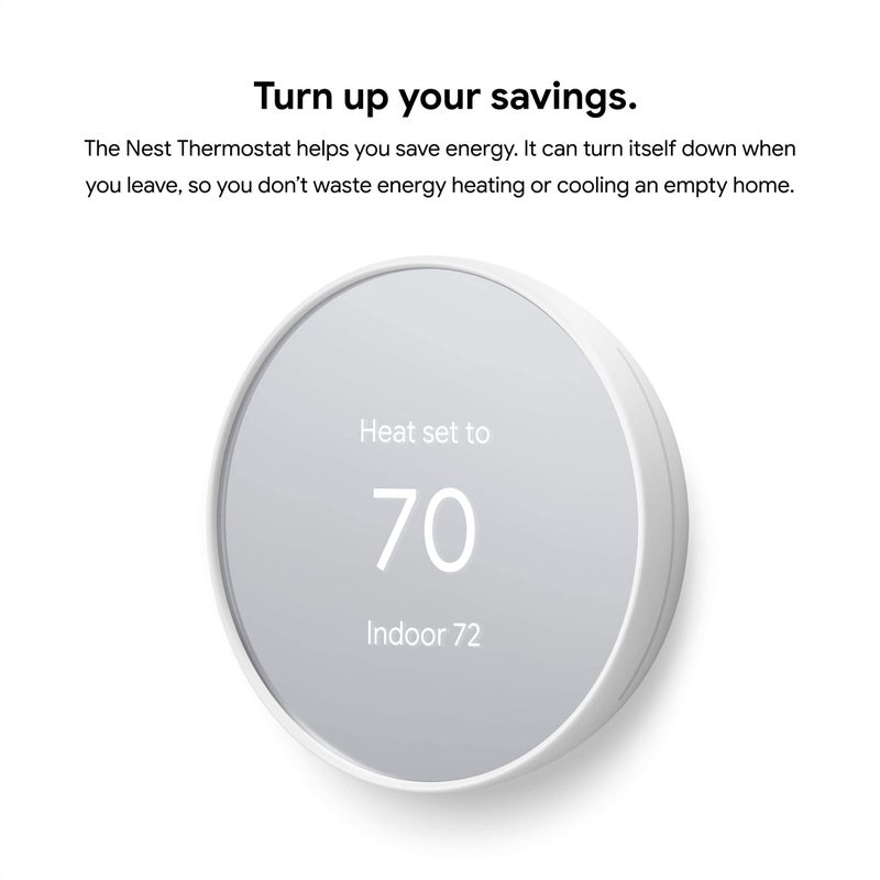 Google Nest Thermostat Trim Kit - Made for the Nest Thermostat - Programmable Wifi Thermostat Accessory - Snow - Image 3