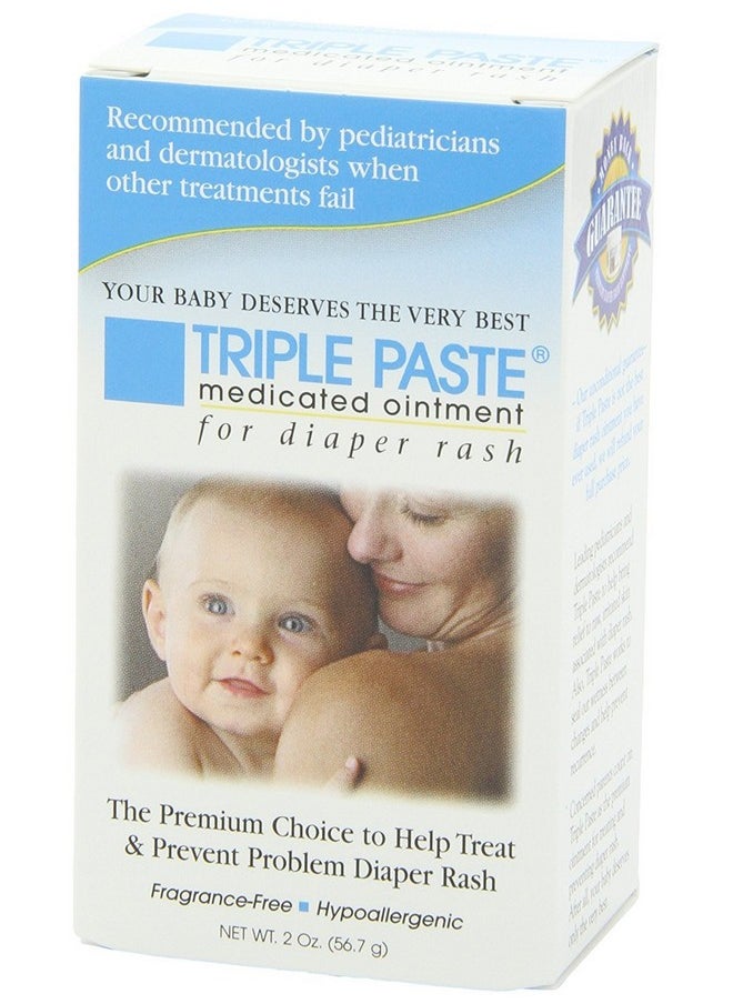 Triple Paste - Triple Paste Medicated Ointment For Diaper Rash, 2-Ounce (Pack Of 2) - Image 1