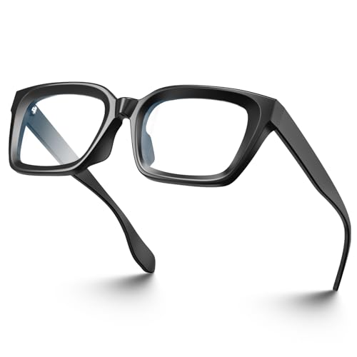 VISOONE Chunky Square Blue Light Blocking Glasses with Anti Computer Glare for Working Women Men MONTANA - Image 1