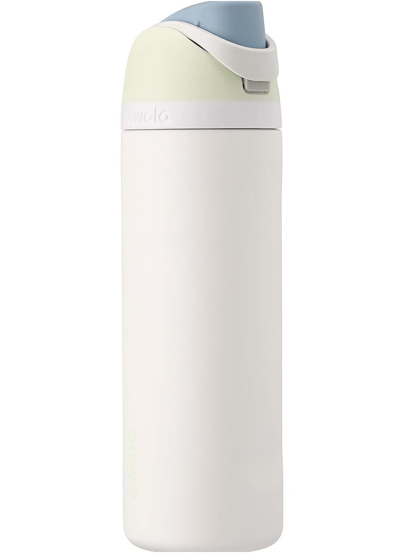Owala Owala FreeSip Insulated Stainless Steel Water Bottle with Straw for Sports and Travel, BPA-Free, 24oz, Iced Breeze  - Image 1