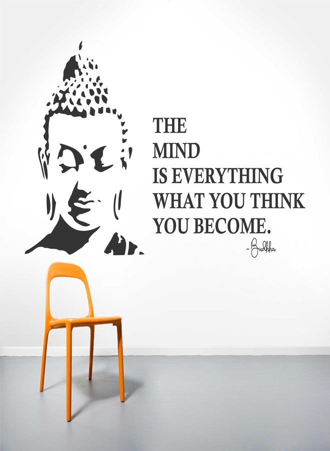 Wall Attraction™ Gautam Buddha Quote Wall Stickers & Murals Size - 96x55cm MD103_S - Image 2