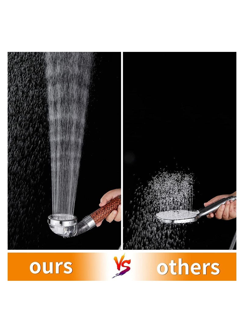 High Pressure Shower Head, Ionic Function Spray Handheld Filter For Hair Loss And Clean Water. - Image 4