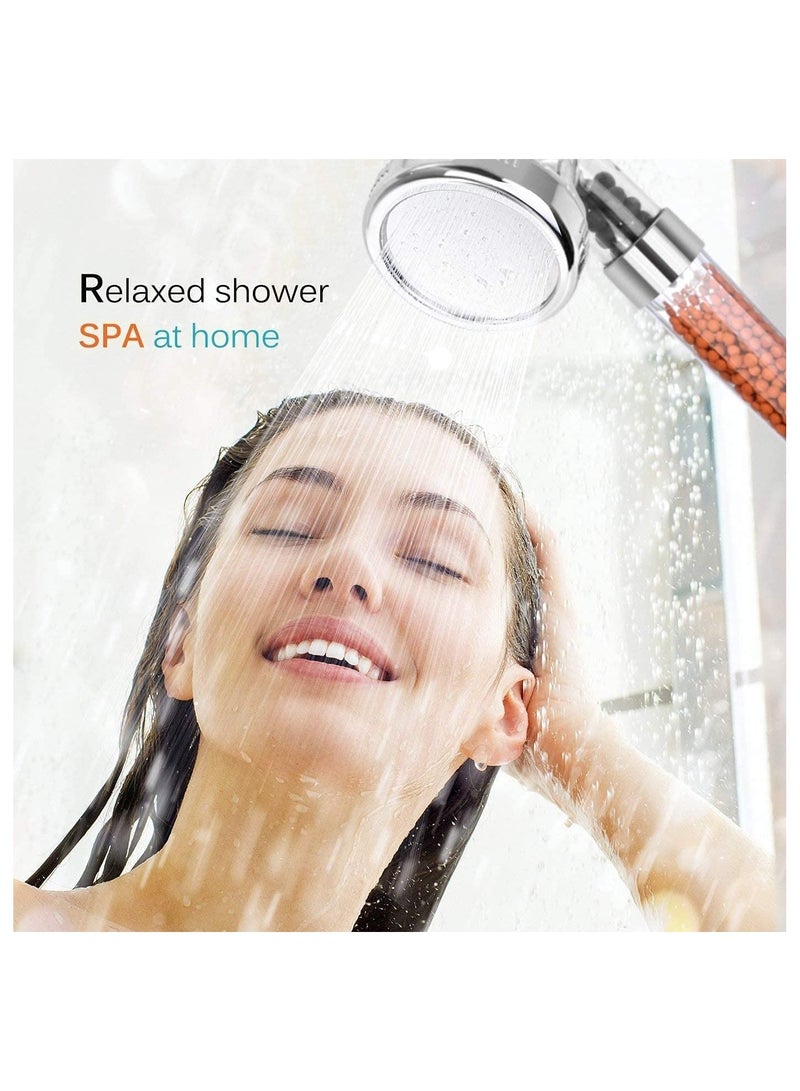High Pressure Shower Head, Ionic Function Spray Handheld Filter For Hair Loss And Clean Water. - Image 2