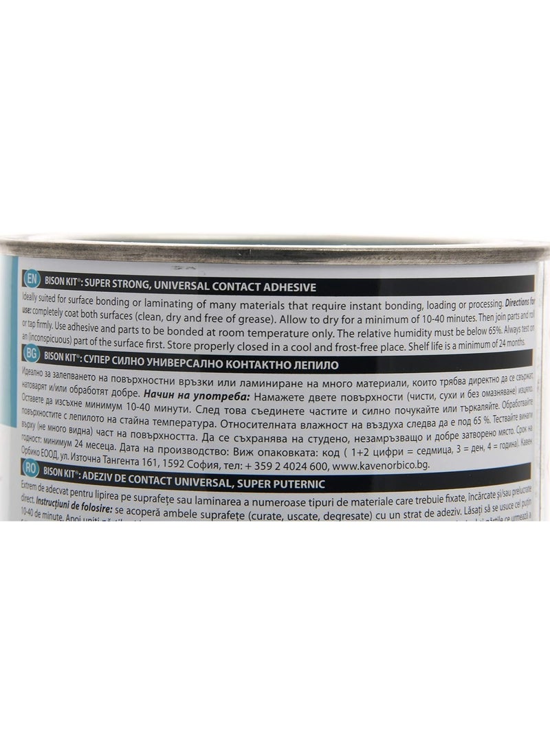 BISON KIT Bison Kit Glue and Brush - Highly Adhesive Contact Adhesive- Super-strong universal contact adhesive based on neoprene rubber- immediate bonding  - Image 3