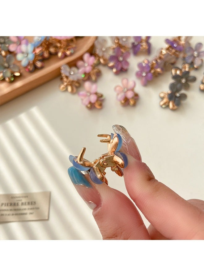 6Pcs New Flower-Shaped Metal Hair Clips, Petal-Shaped Hair Clips For Women, Bangs Clips, And Fringe Hair Accessories Pink - Image 5