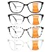 VisiWell 4 Pack Progressive Multifocus Reading Glasses for Women Men Blue Light Blocking Readers with Spring Hinge 4 Mix color 200 x - Image 1