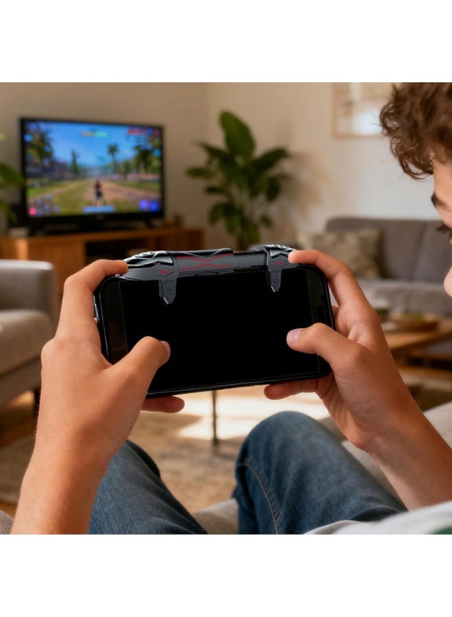 Mobile Trigger – Zero Delay Grip Mobile Controller, Portable Phone Game Controller  Cell Phone Triggers for Streaming Practice Leisure Social Play - Image 3