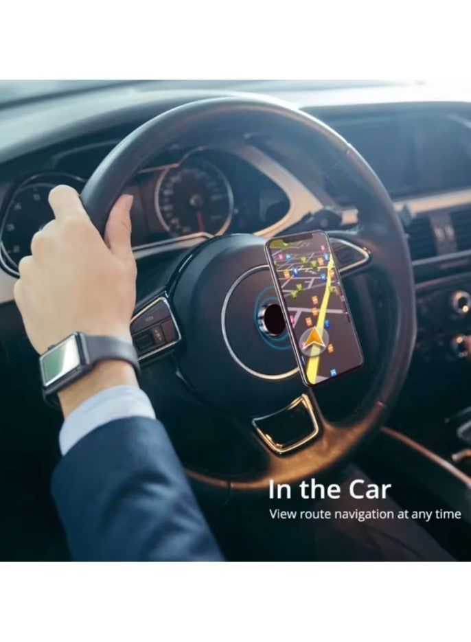 Universal Magnetic Phone Car Holder for Android, iPhone & iPad , Strong Magnetic Grip, Easy One-Handed Operation  - Image 3