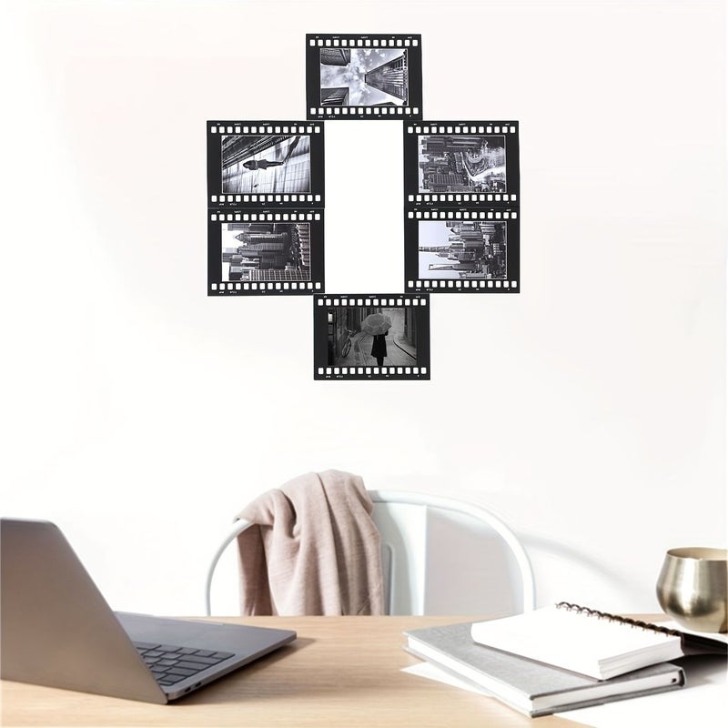 Vintage Black Film Strip Photo Frames 12pcs Wall Decor For Living Room Study Corridor - Image 5