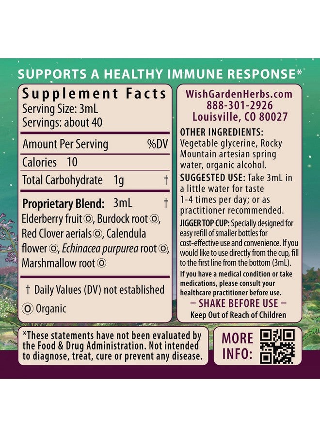 WishGarden Herbs Immune Boost for Pregnancy - Plant-Based Herbal Immune Support Supplement w/Echinacea, Immune Boost Tincture for Pregnant & Postpartum Moms, Pregnancy-Safe Immune System Support, 4oz - Image 2
