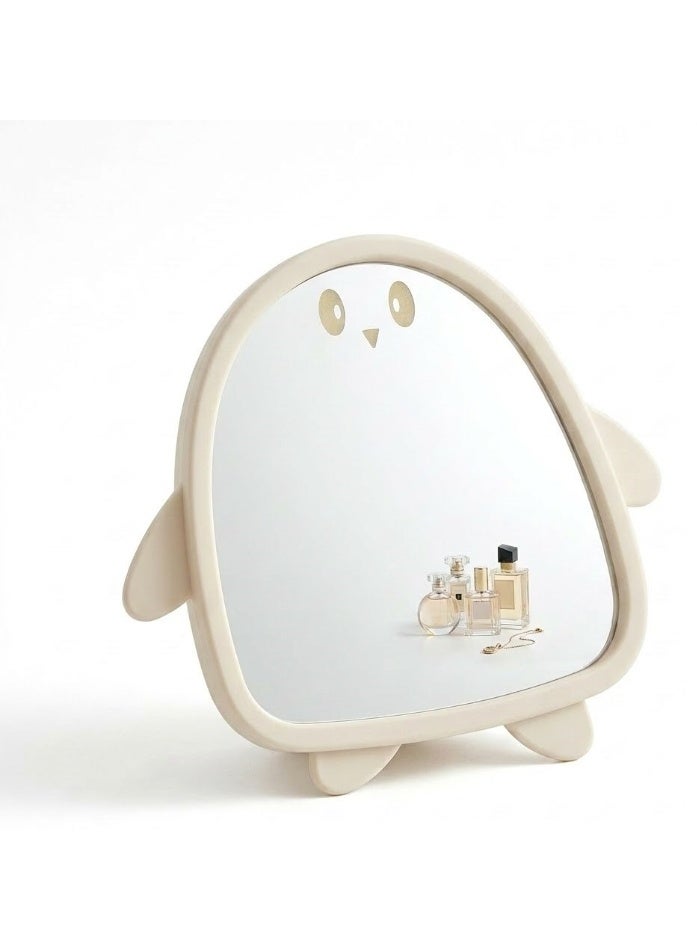 Makeup Mirrors for Girls and Women, Perfect for Makeup, Decorate and Brighten Up Your Decor with Bright Colors (Off Wheat) - Image 2