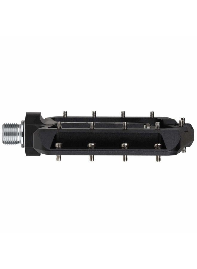 Venzo Flat Mountain BMX MTB CNC Bike Sealed Oversized Bearing Pedals - Large Bicycle Platform -98mm x 98mm- 15mm Thickness - Pedals 9/16" with Anti-Skid Anti-Slip Nail - Downhill - Image 3