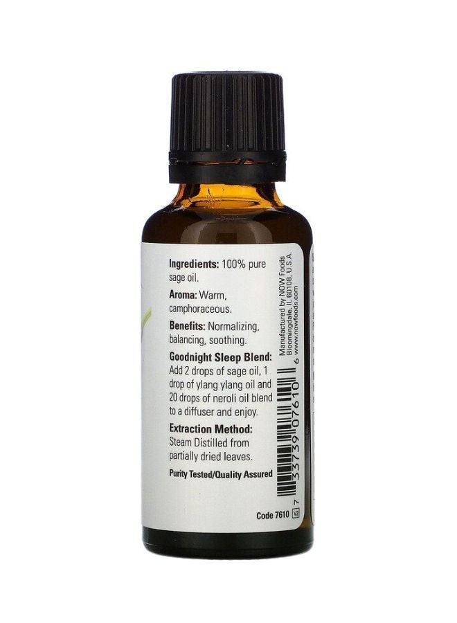 now Sage Essential Oil Clear 30ml - Image 2