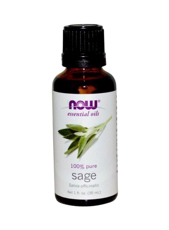 now Sage Essential Oil Clear 30ml - Image 1