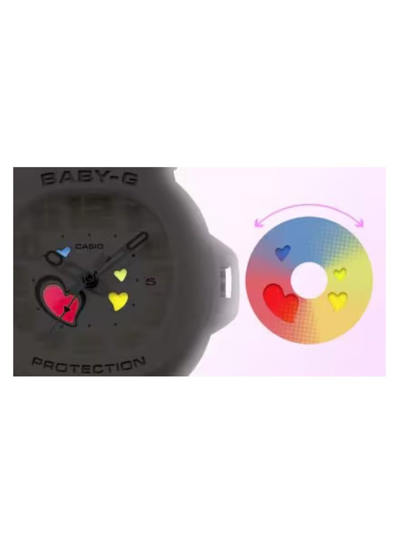 CASIO Casio Baby-G BGA-10-7ADR Women’s Analog-Digital Watch – White Resin Band, Shock Resistant, LED Light, 100M Water Resistant, World Time, Stopwatch, Alarm – Stylish & Durable Sport Watch for Girls & Women - Image 3