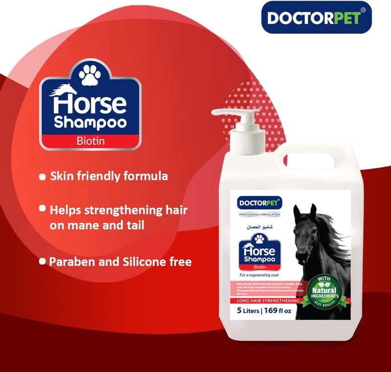 DoctorPet Doctor Pet Horse Shampoo with Biotin - 5 Liters - Image 3