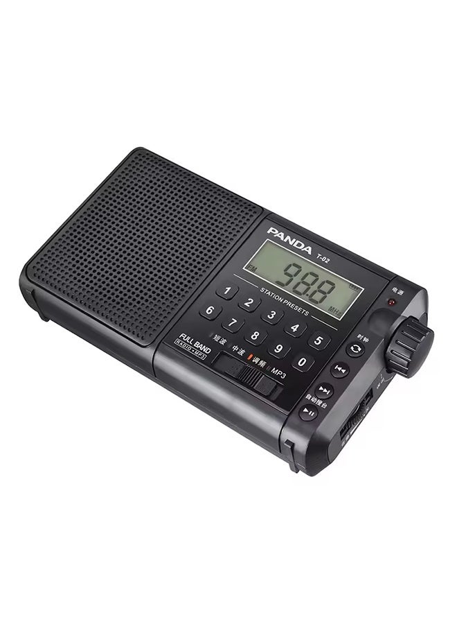 باندا راديو باندا T-02 متعدد الموجات، محمول، مناسب لكبار السن، يعمل بتقنية FM، مزود بخاصية تشغيل ملفات MP3، ووظيفة ذاكرة، قابل للشحن، وصوت عالٍ. - Image 2