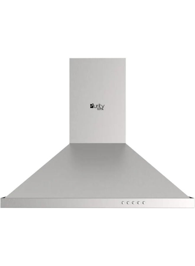 Kitchen Cooker Hood, 90 cm Wall-Mount, 650 m³/h Suction Power, 3-Speed Pyramid Design, LED Lighting
