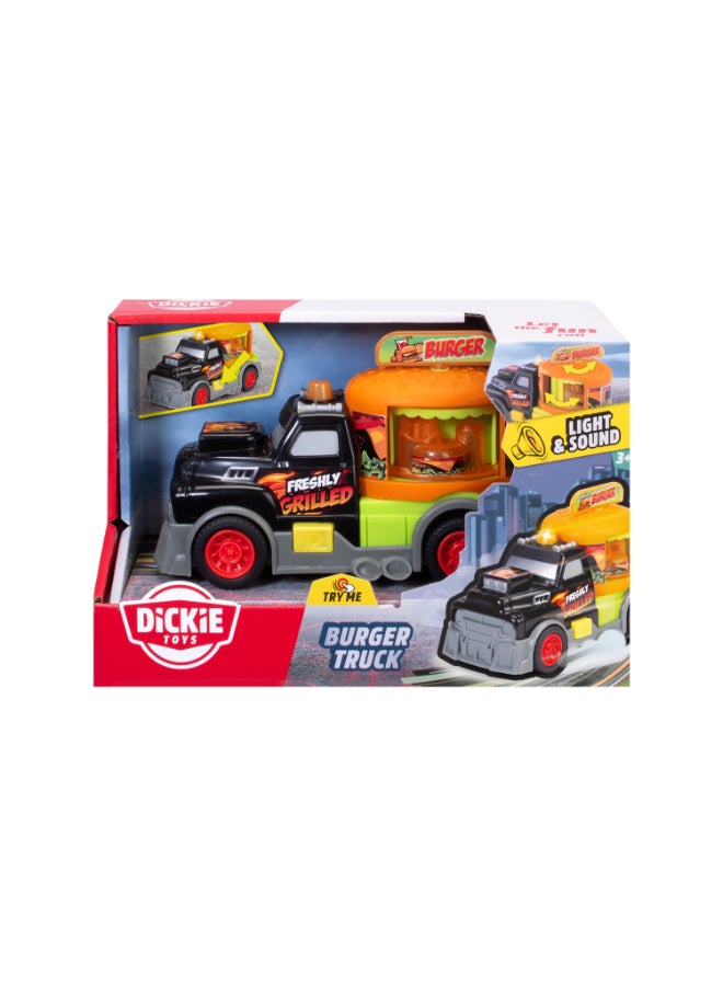 Dickie Burger Truck, Light & Sound, 15cm, Free wheel - Image 1