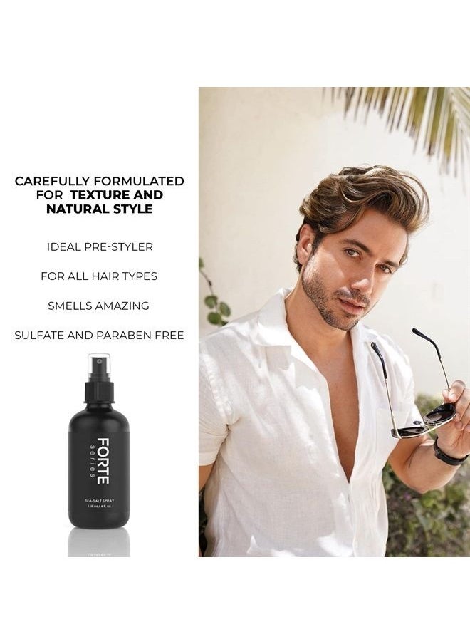 Alex Costa - Sea-Salt Spray by Forte Series | Hair Volume Spray for Men | Volumizing & Texturizing Sea Salt Spray for Hair | Sea Salt Hair Spray for Beachy Surfer Hair, Volume Hairspray for All Hair Types, (4 oz) - Image 1