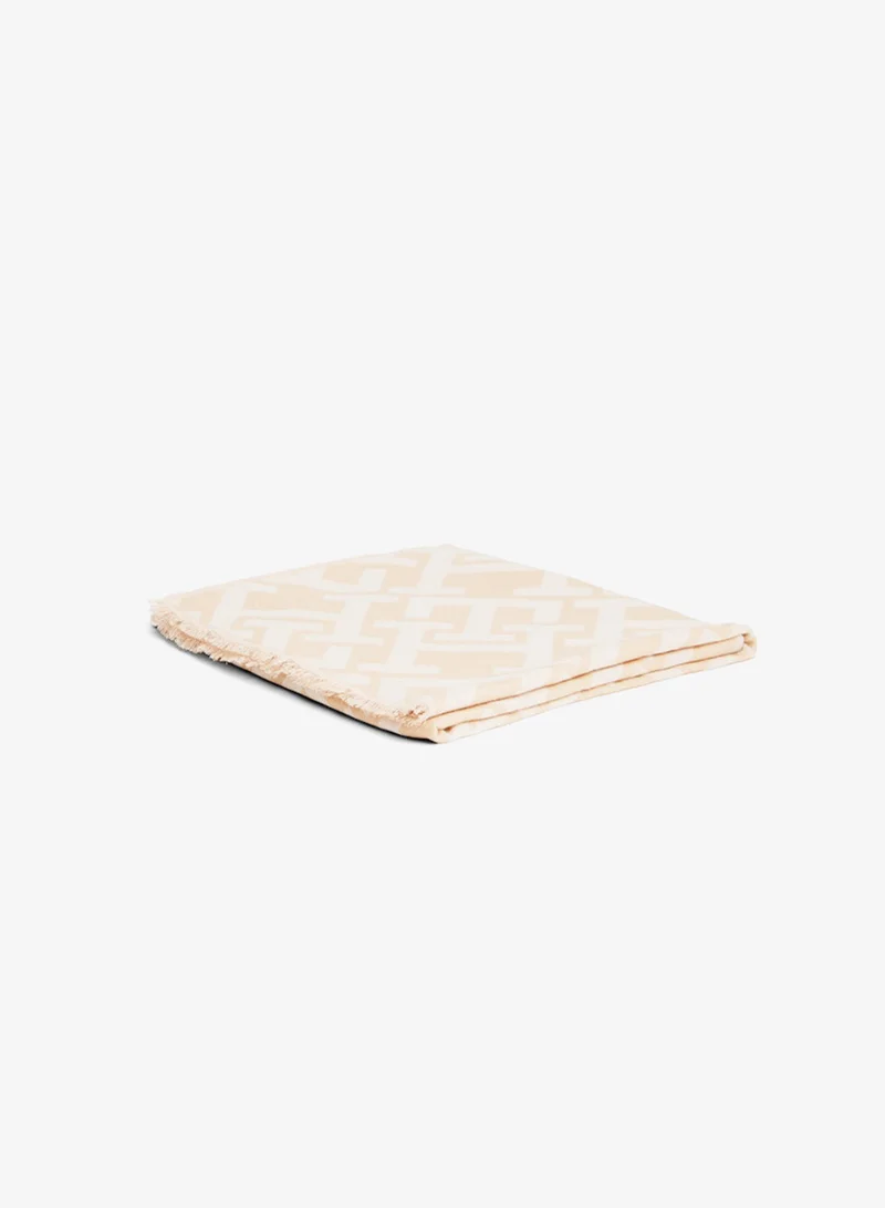 TOMMY HILFIGER  TH Monogram Jacquard Scarf With Wool for Women | Best Price UAE