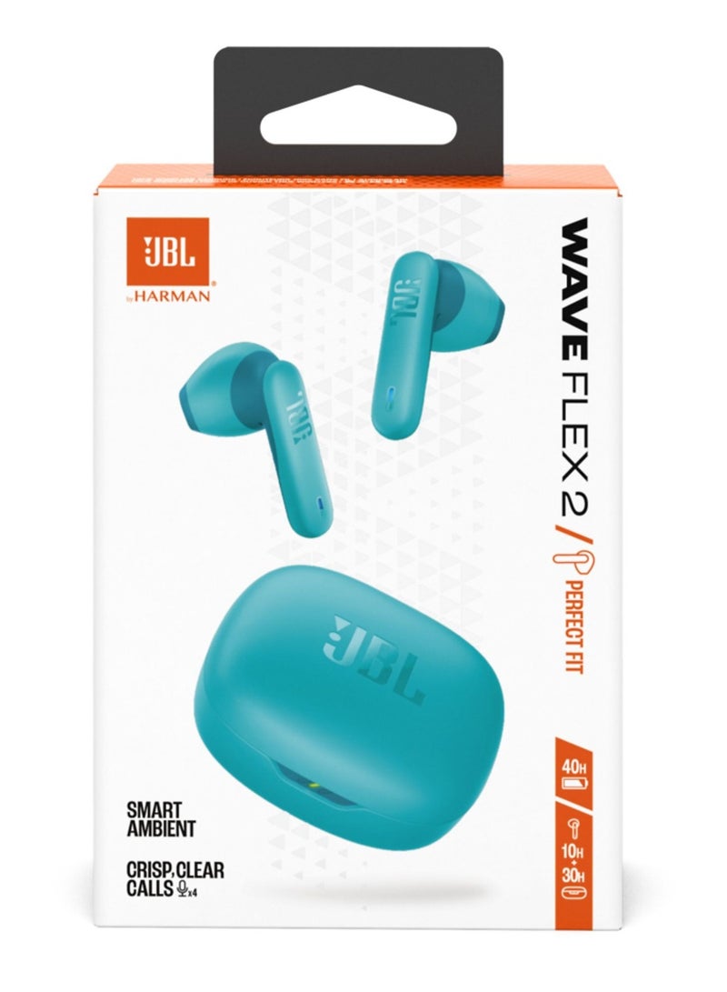 JBL Wave Flex 2 True wireless Earbuds - Blue - Image 4