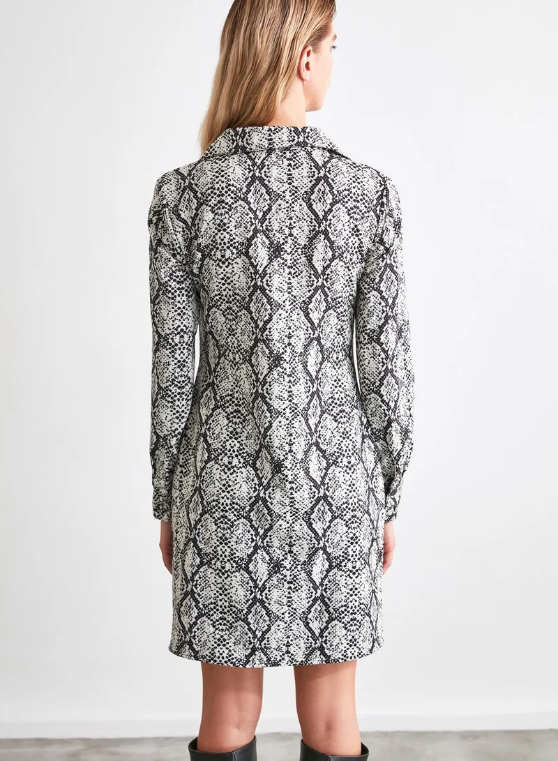 trendyol Printed Shirt Dress